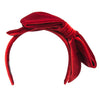 Ruby WIllow - Velvet Double Bow Headband - Red - RW105