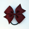 Pinwheel bow on elastic - burgundy - Grossgrain - (3.5cm) AR4