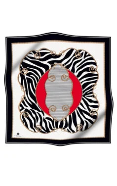 Zebra Medallion Red