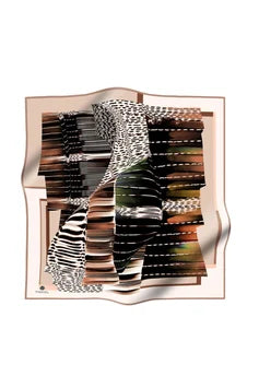 Abstract Zebra Brown