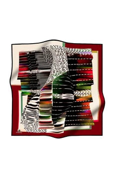 Abstract Zebra Red & Green