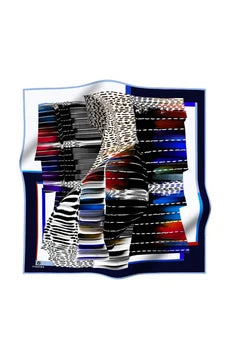 Abstract Zebra Navy Blue