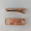 Vintage Gold Trimmed Alligator Clips Pink AC162