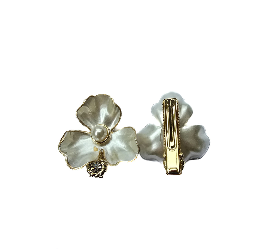 Vivente Dublin Alligator Clips White AC2009