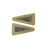 Frosted Triangle Snap Clips - Primrose  AC262