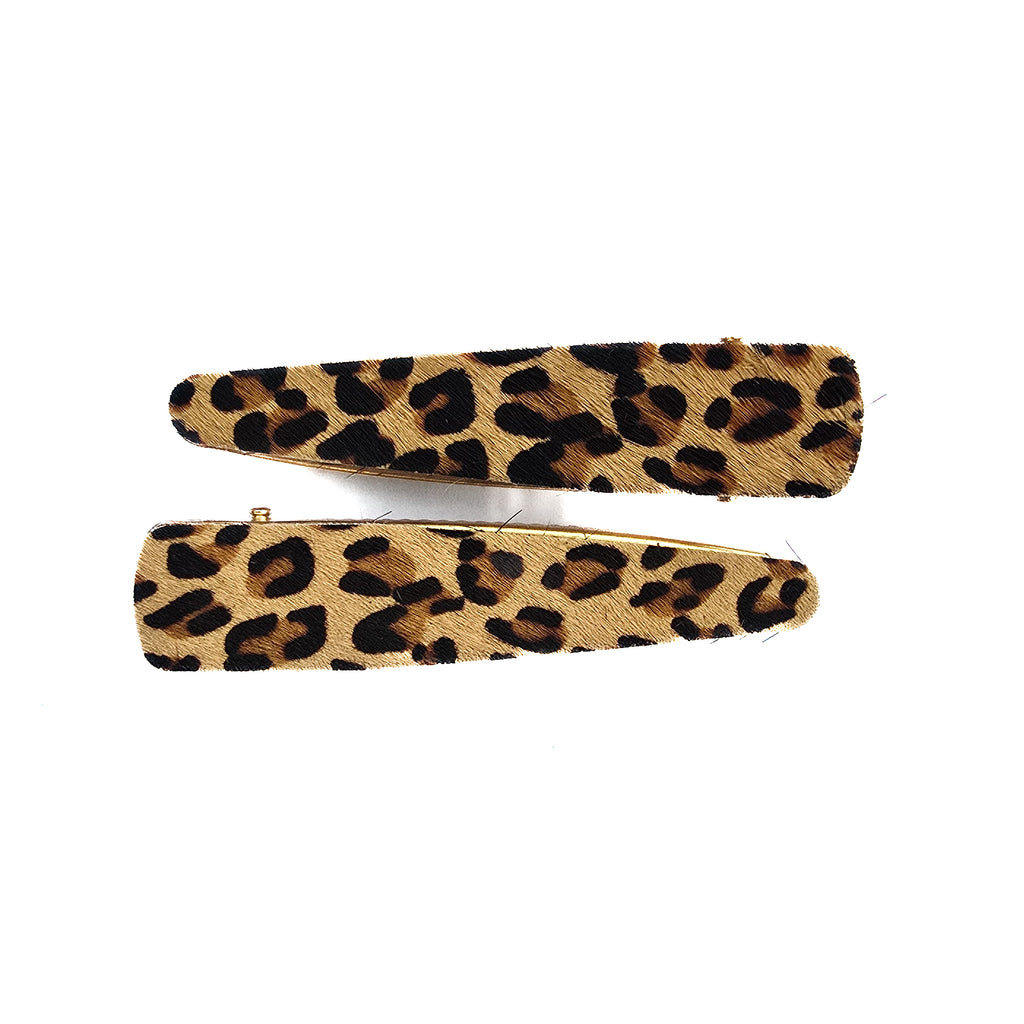 Vivente Chessington Alligator Clip Leopard Brown  AC287