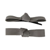 Leather Bowknot Clips set grey AC460