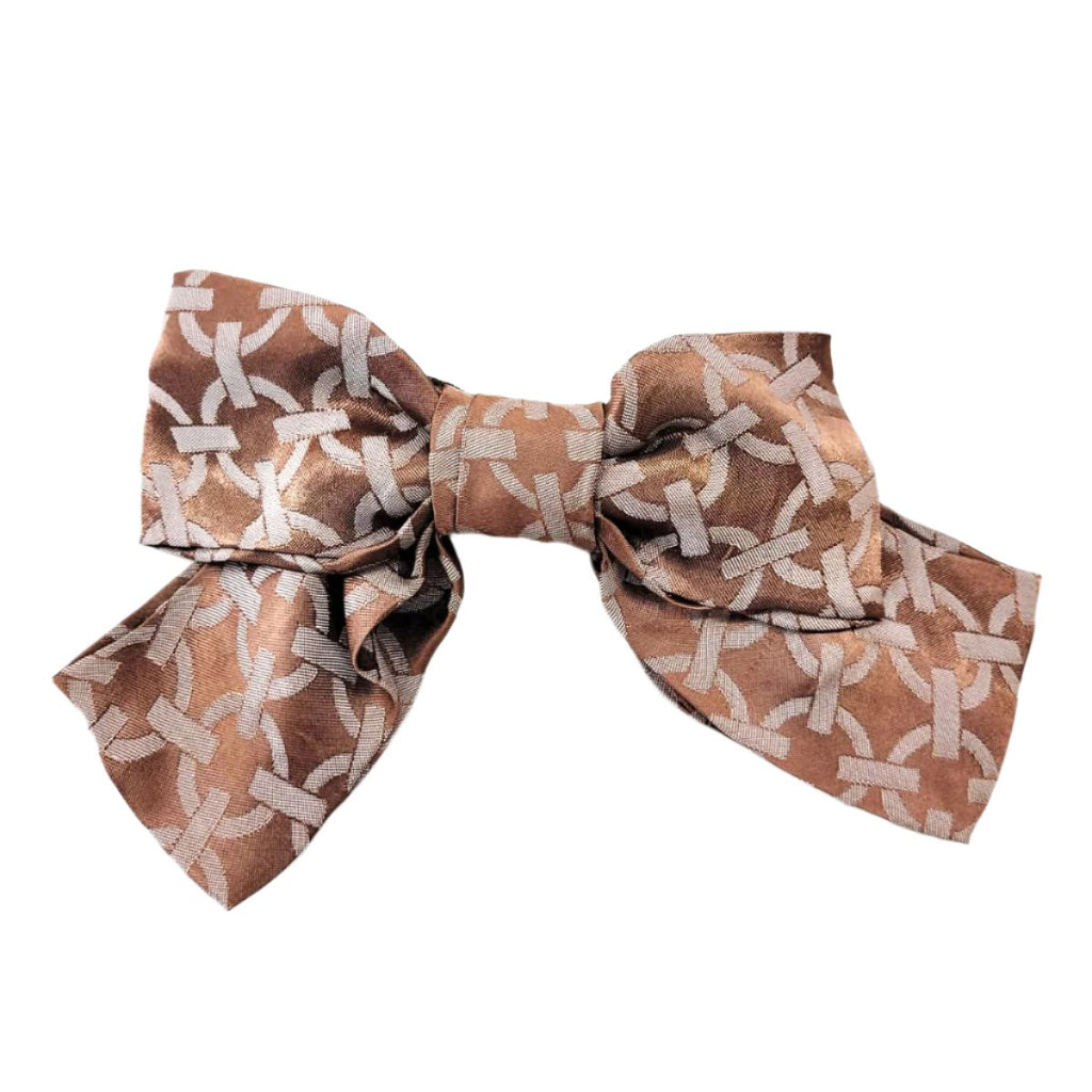 Panache Silk Floppy Bow Monogram AC805A