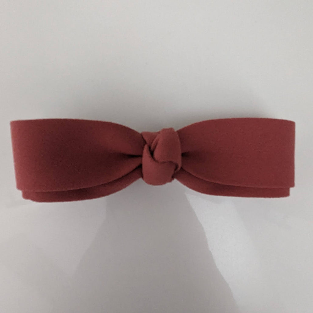 Solid Color Bow Dusky Pink BC775