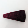 Vivente Velvet Triangle Barrette Burgundy BC778