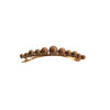 Vivente Graduated Ball Barrette Mocha  BC797