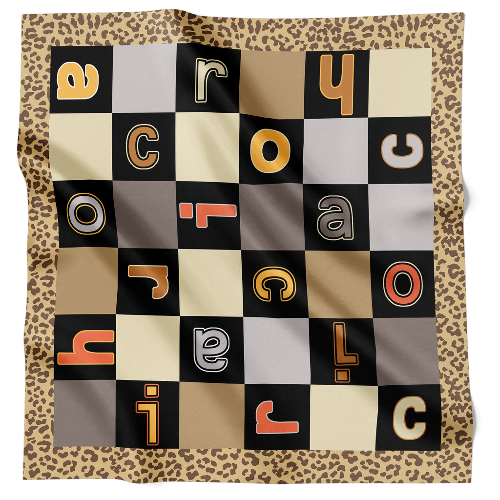 Chiara Coco Checkers Camel CC292-1 70cm