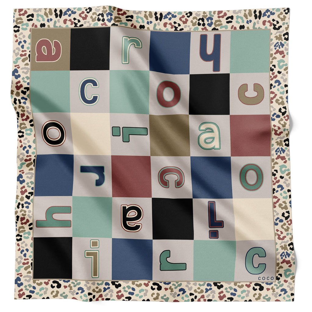 Chiara Coco Checkers Cream CC292-2 70cm