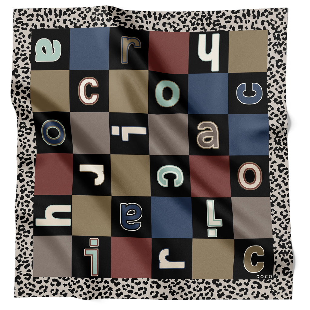 Chiara Coco Checkers Black CC292-3 70cm