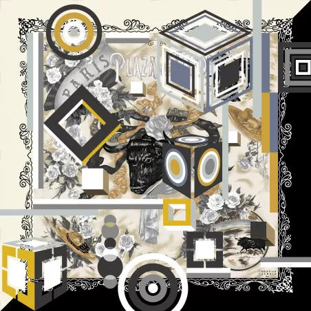 Christian Lacroix Cinetique Plaza Yellow 70cm CL283-2