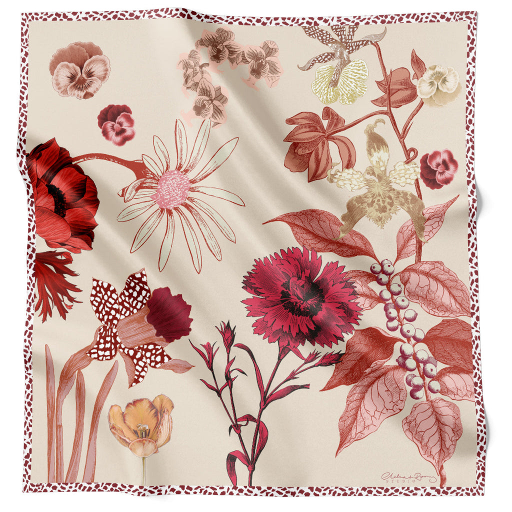 Clelia & Romy Wildflower Sketches Cream CM622-1 90cm