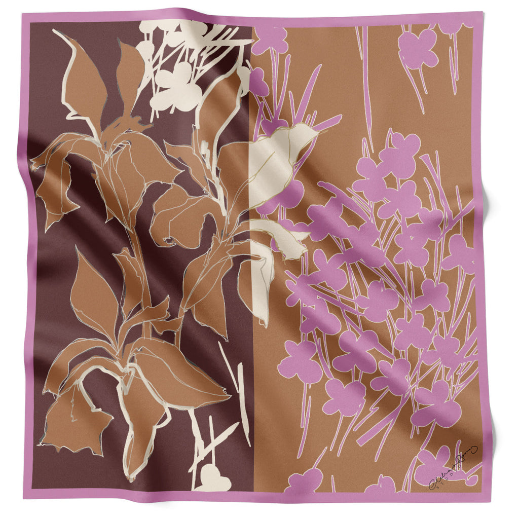 Clelia & Romy Fleur de Villes Pink and Lilac Double Sided CM623-2 90cm