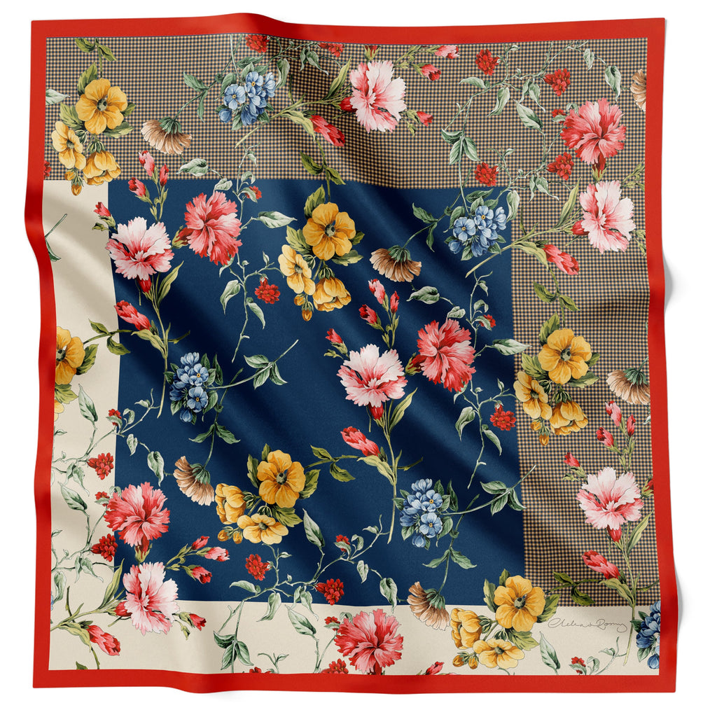 Clelia & Romy Blooming Trellis Red CR661-4 90cm