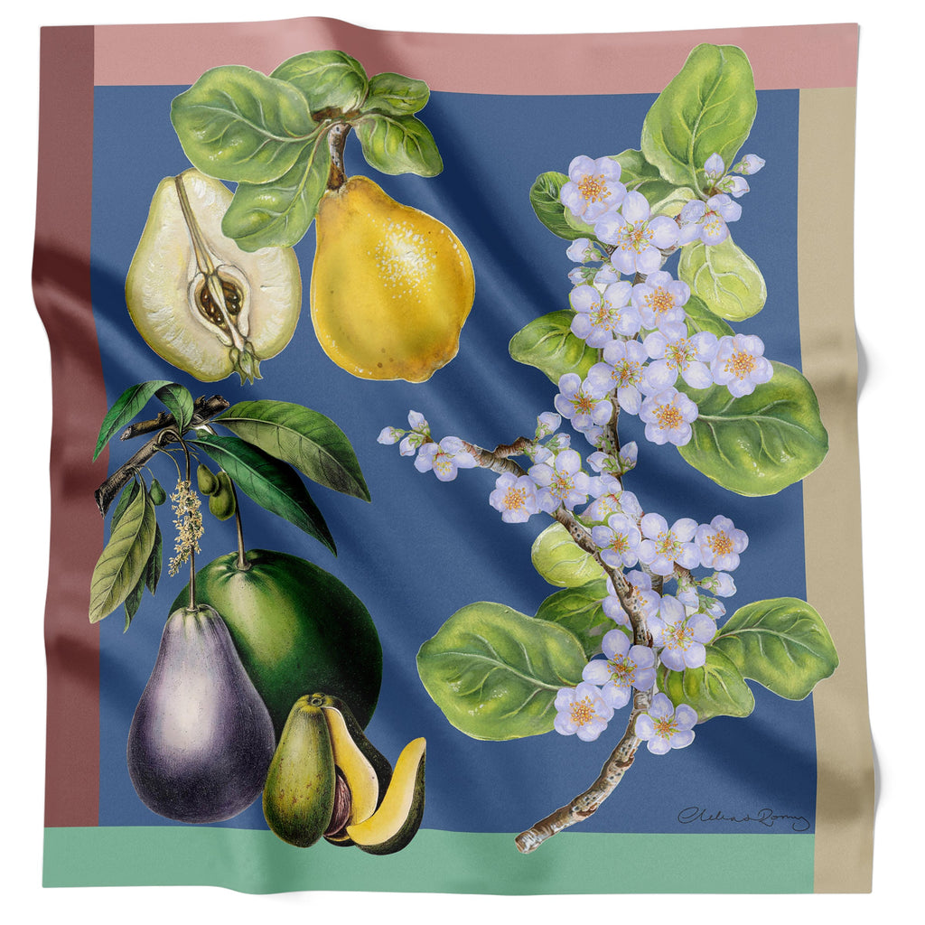 Clelia & Romy Orchard Blue CR662-2 90cm