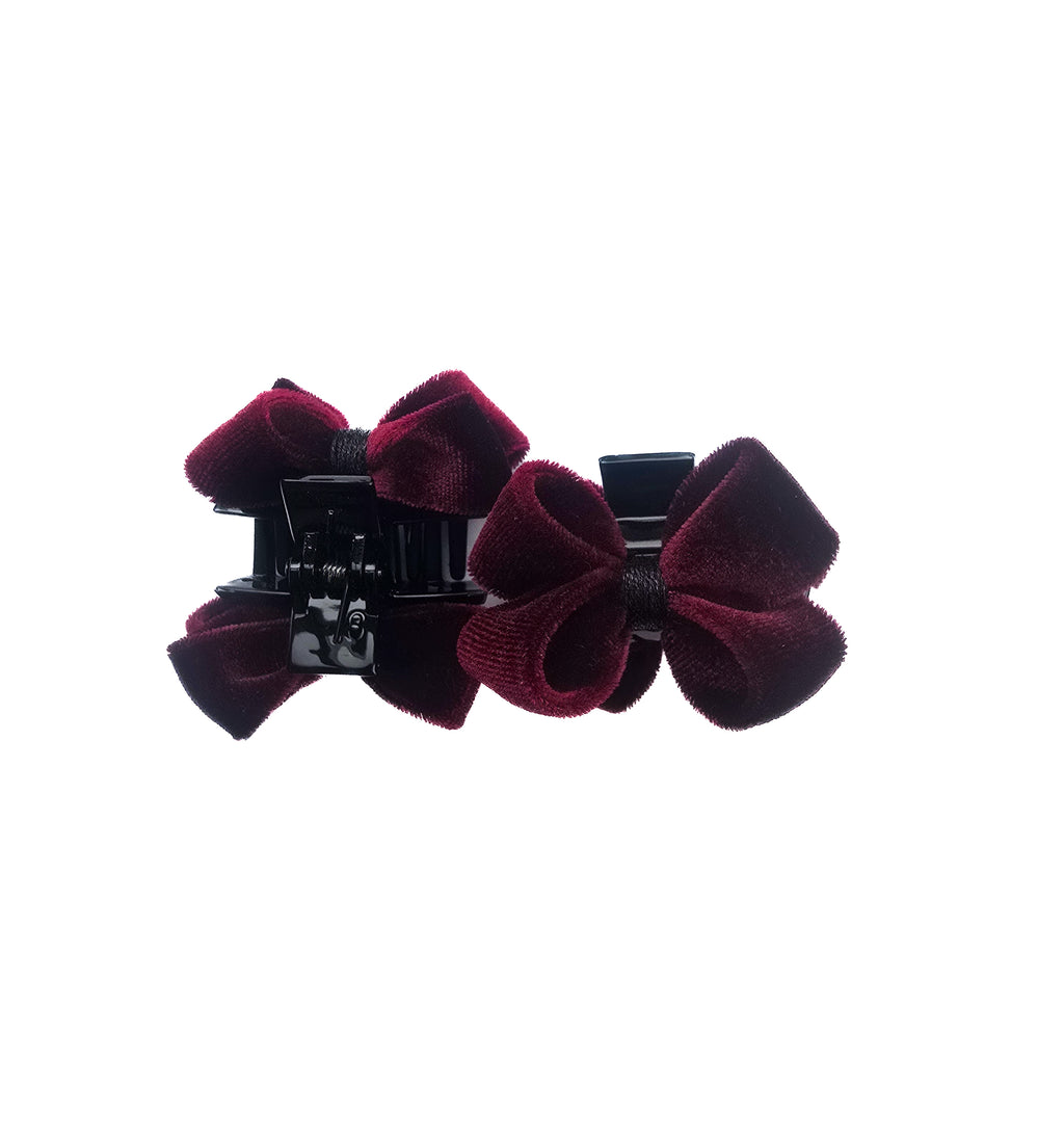 Vivente Dorchester Mini Claw Clip Burgundy CW03