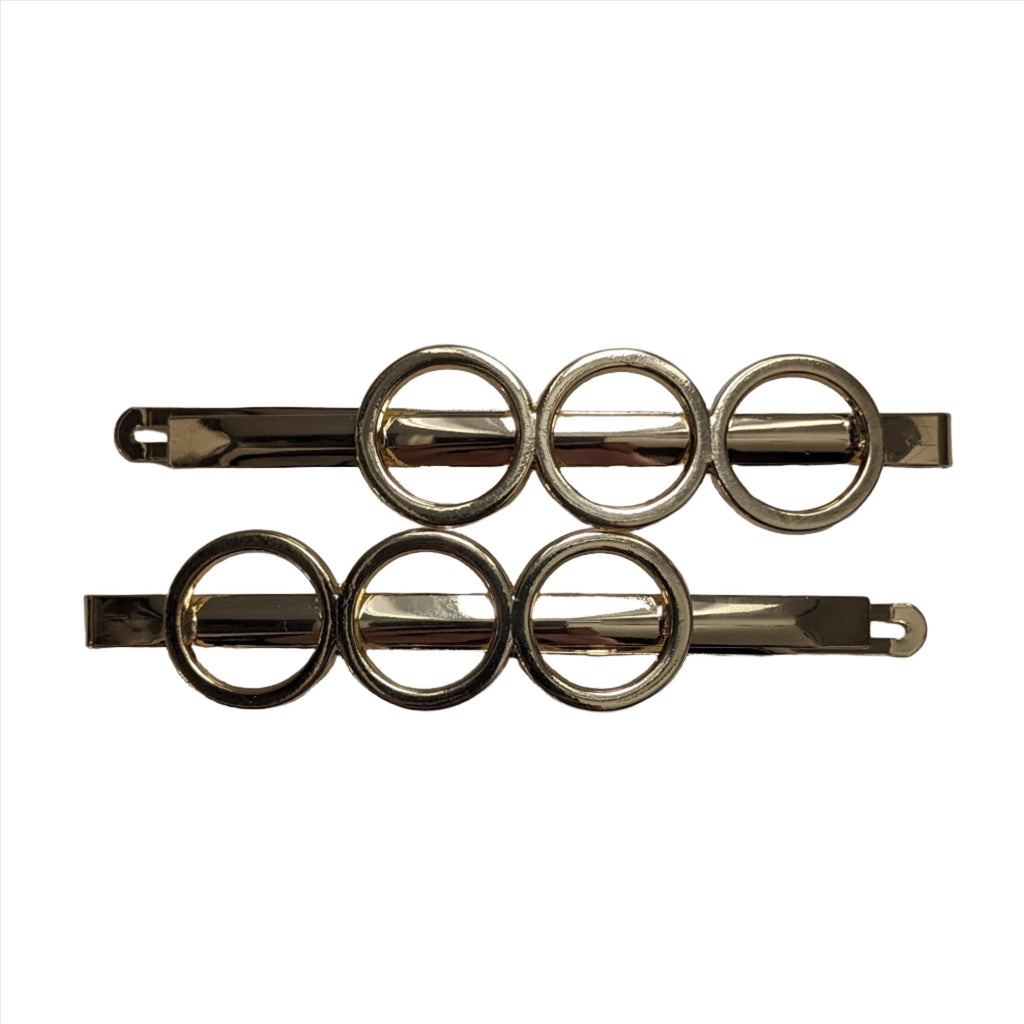 Vivente Three Rings Clips Gold HC823