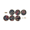 Vivente Triple Disc Clips Floral Pink Grey HC858