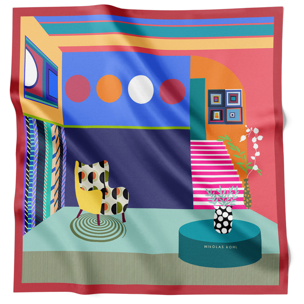 Nicholas Kohl La Sedia Red KL61-1 90cm