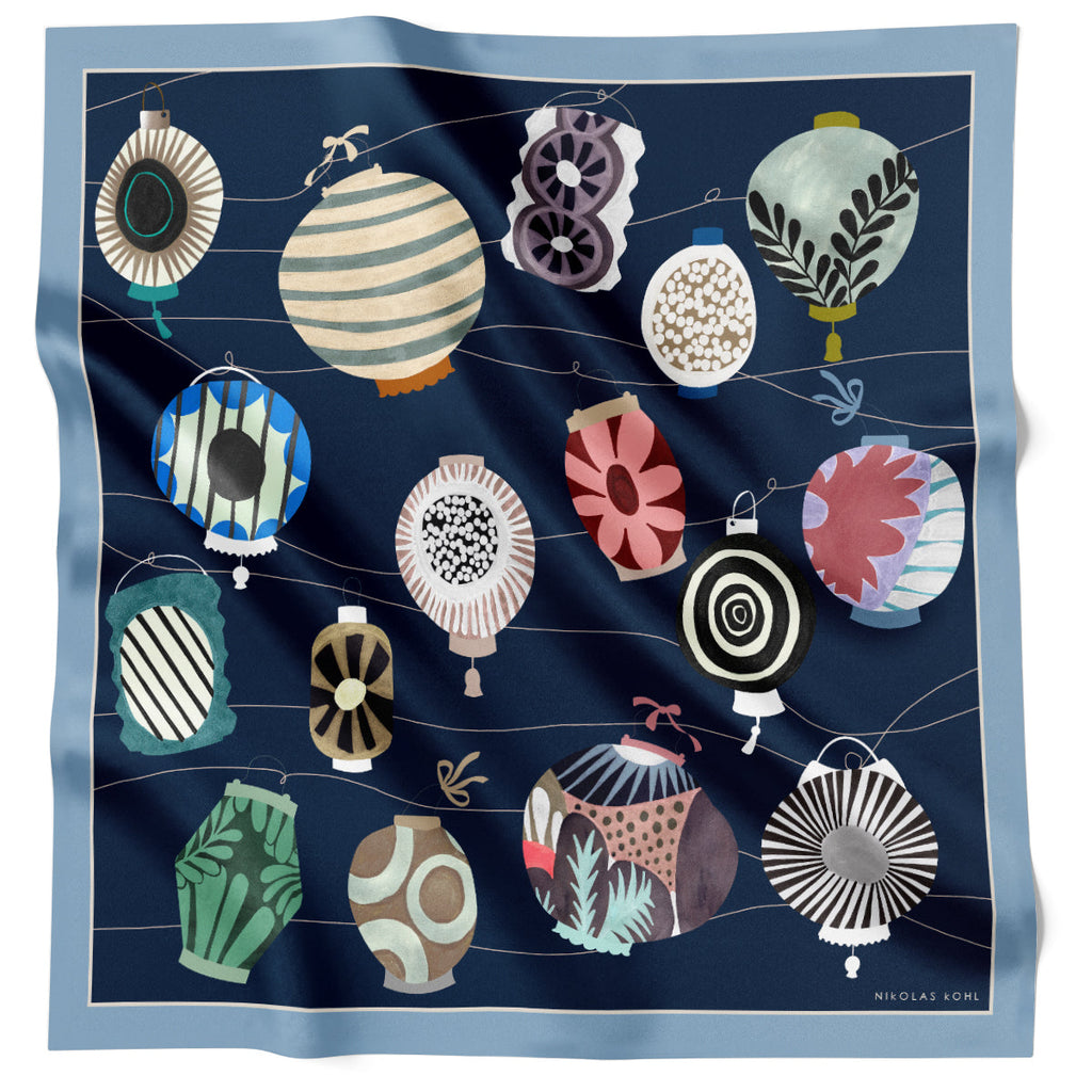 Nicholas Kohl Lanterne Navy KL62-2 90cm