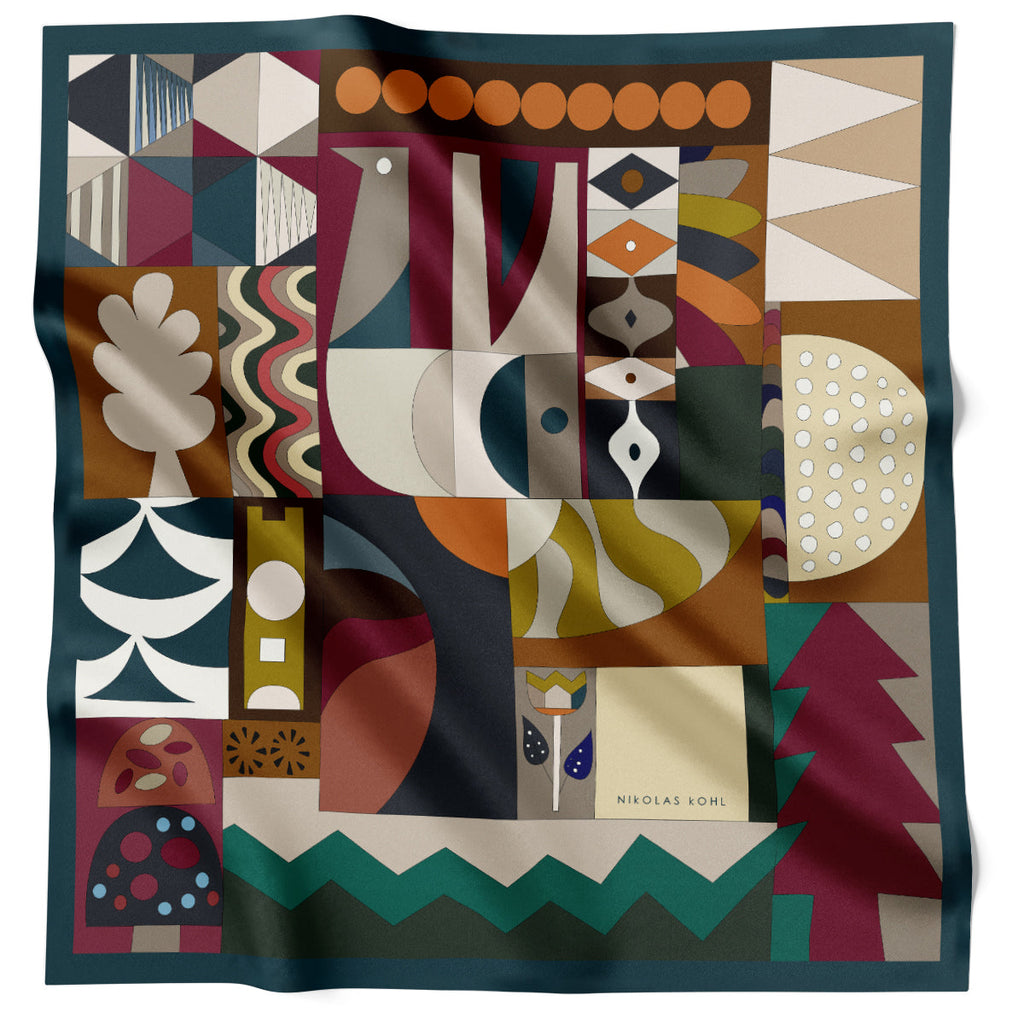 Nicholas Kohl Foresta Petrol Blue KL63-1 90cm