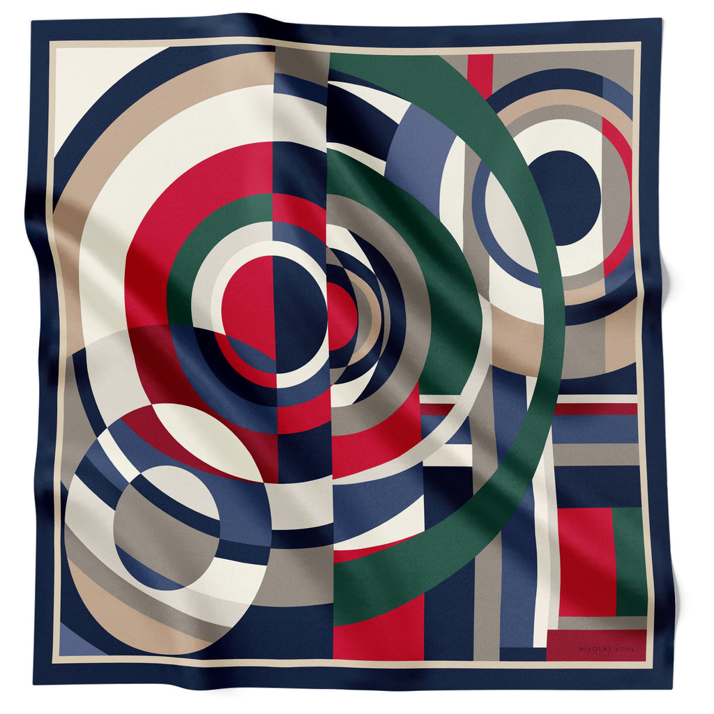 Nicholas Kohl Increspature Navy KL79-4 90cm