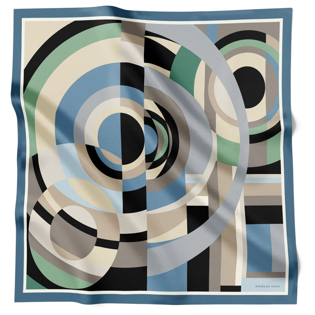 Nicholas Kohl Increspature Blue KL79-5 90cm