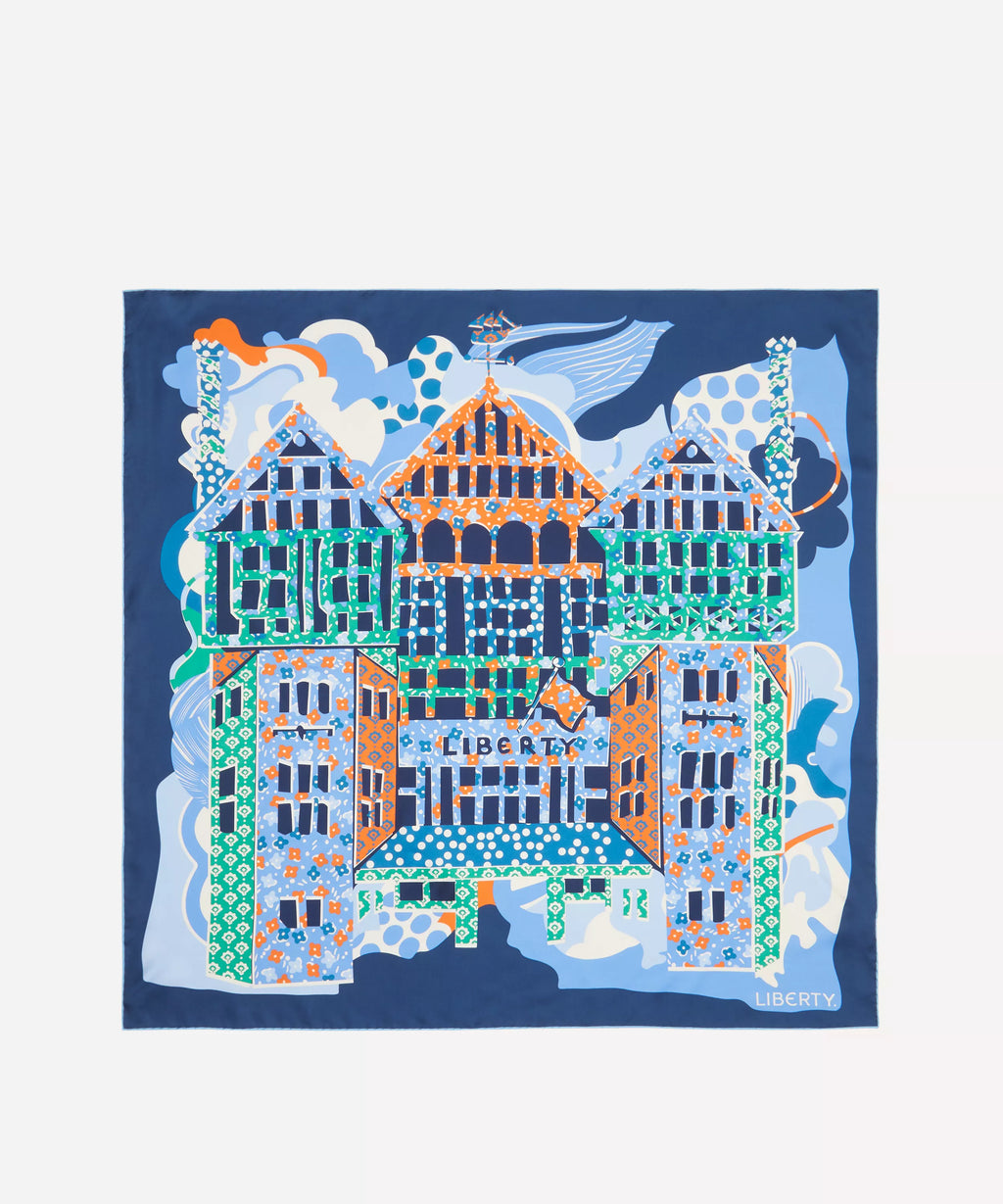 Liberty Tudor Patchwork Navy LB77-2 90CM