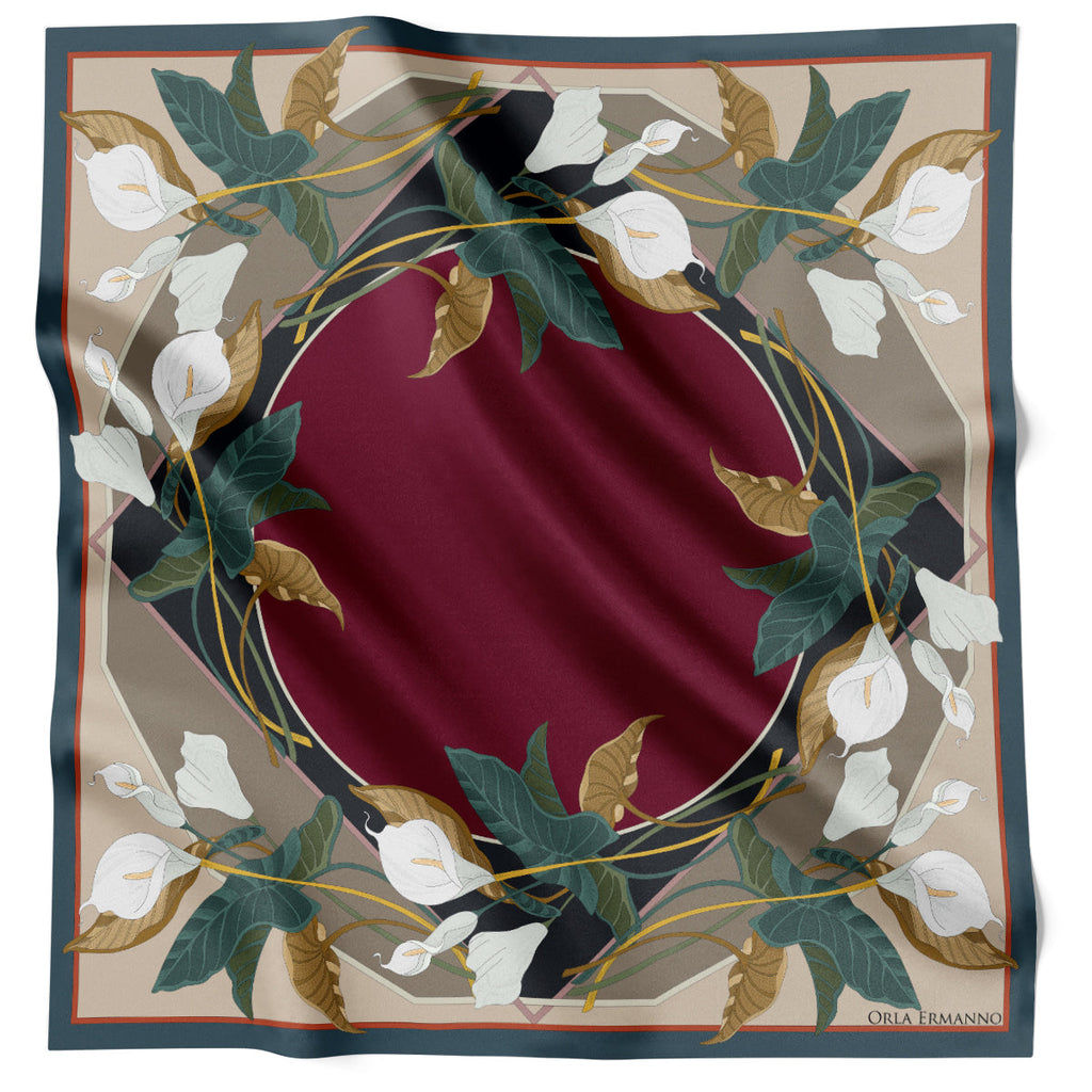 Orla Ermanno Fringed Lily Wreath Green OE421-3 90cm