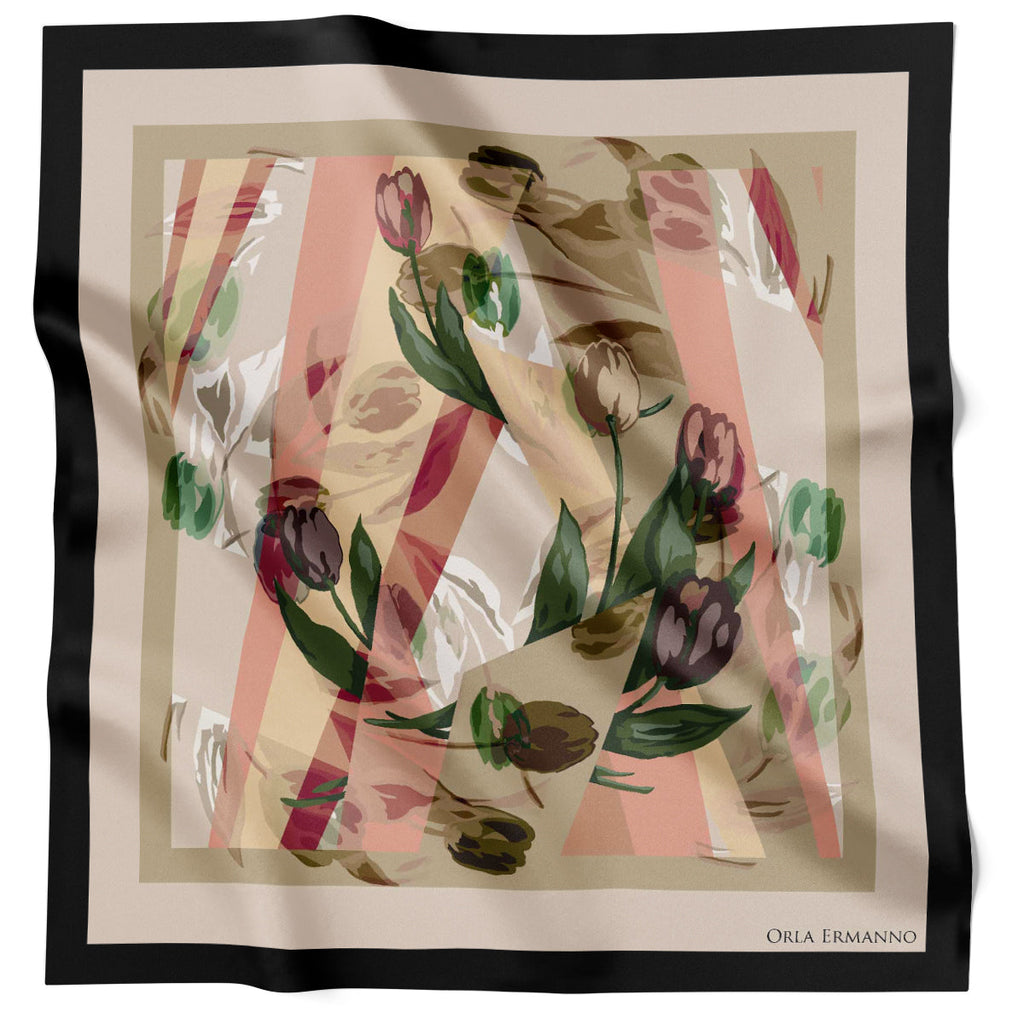 Orla Ermanno Tulip Collage Black OE422-1 90cm