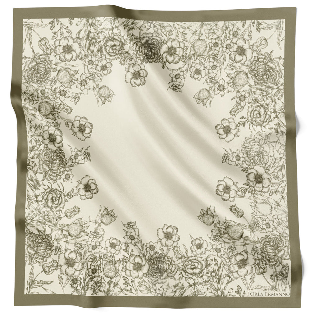 Orla Ermanno Fringed Country Garden OE427-1 90cm