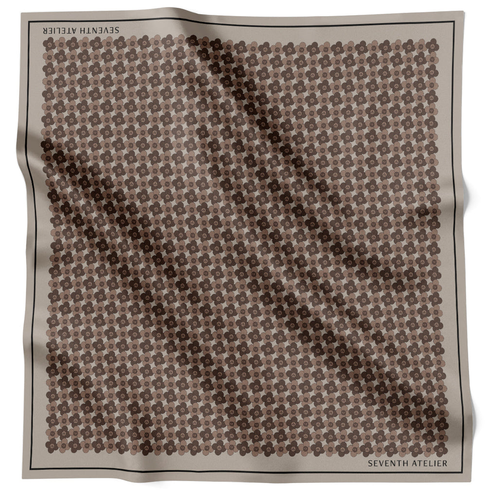 7th Atelier Sanremo Beige and Brown Double Sided ST145-4 90cm