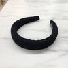 Sweater knit headband black VB114