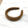 Sweater knit headband coffee VB115