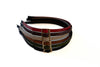 Vivente Thin Leather Buckle Headband  Black  VB335