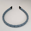 Vivente Wrapped Thin Leather Headband Sky Blue VB326