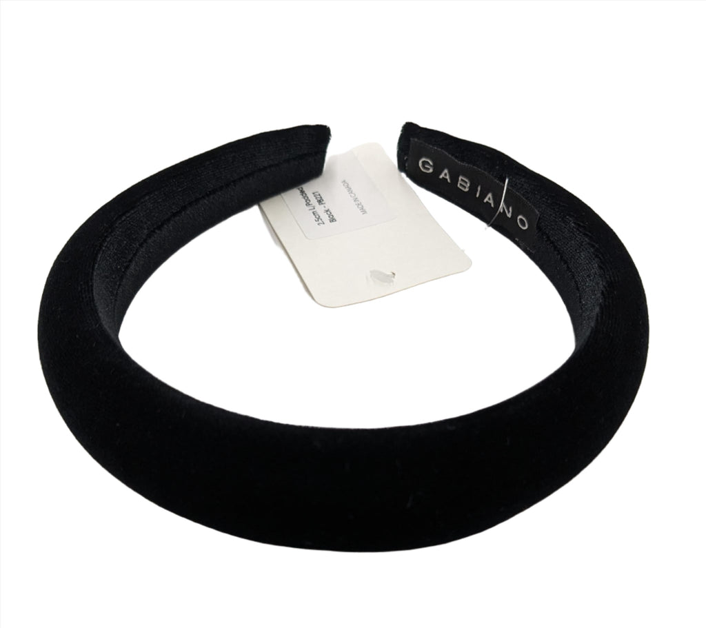 2.5cm L/Padded band - Black - PB221