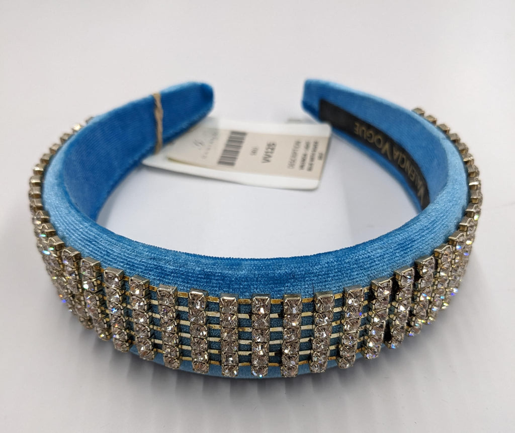 Valencia Vogue Light Blue with Silver belt embellishment VV125