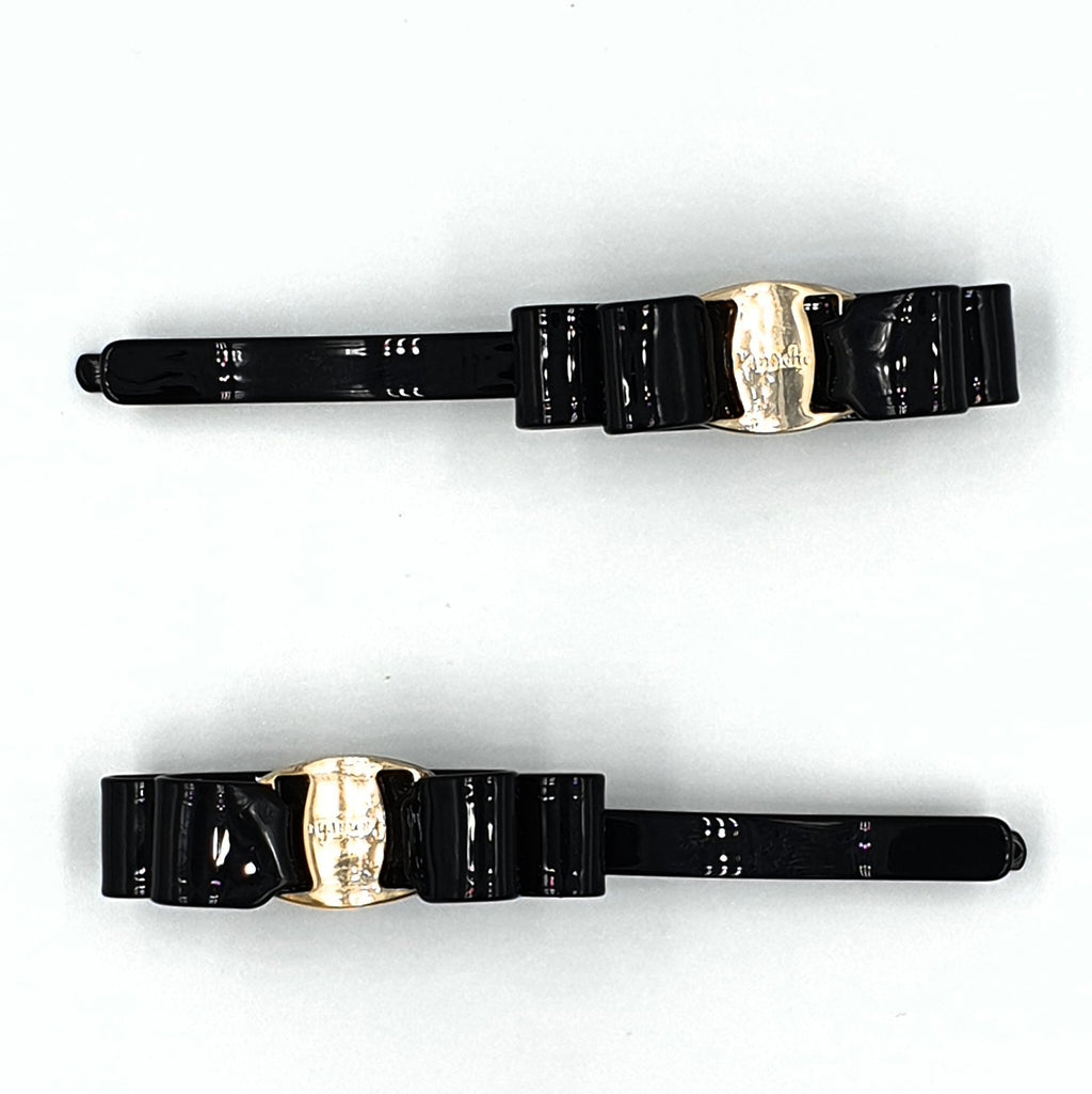 Acetate Buckle Bow Hair Clips Plain HC525A