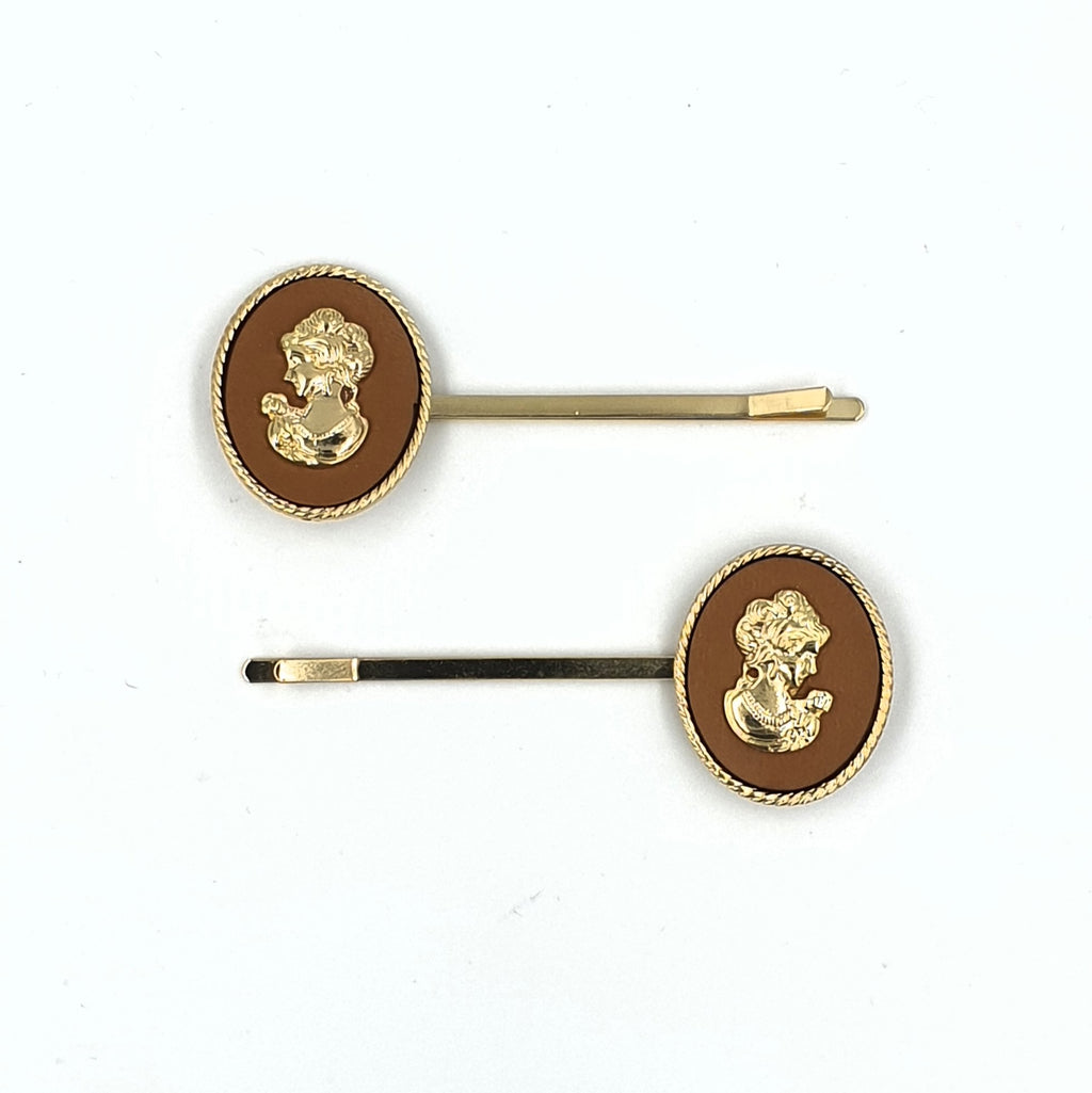 Cameo Hair Clips Camel HC550B