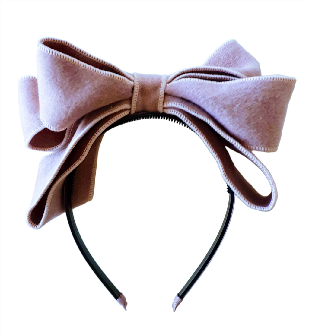 2.5cm Headband with Pink Ribbon Bow VB267D