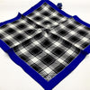 Levi D'or Black and cream check with Royal Border LD6872 90 cm