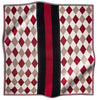 Vissona Beige Red Argyle VS7234 90 cm