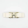 Ruby Willow Valentina Faux Leather Barrette Clip Cream AC331