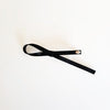 Leather Single Bow Clip Black AC650