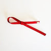 Leather Single Bow Clip Red AC655